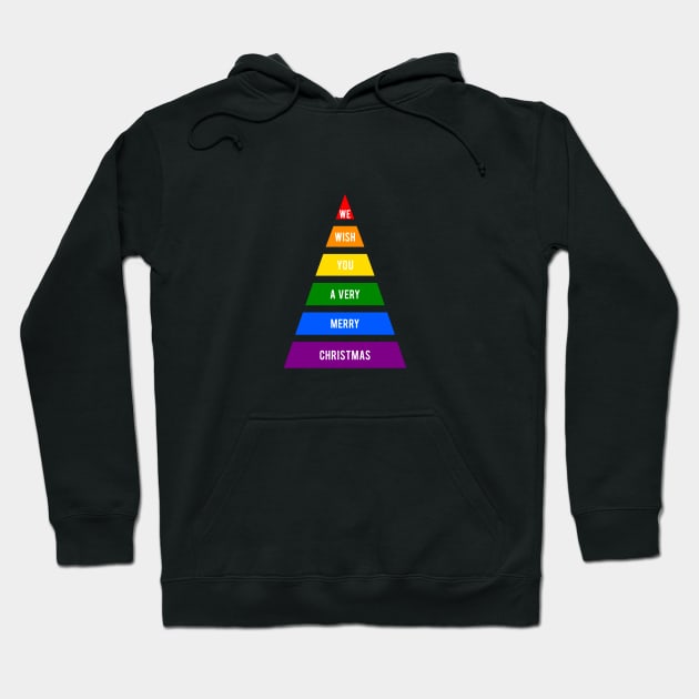 Rainbow Christmas Tree Hoodie by beakraus